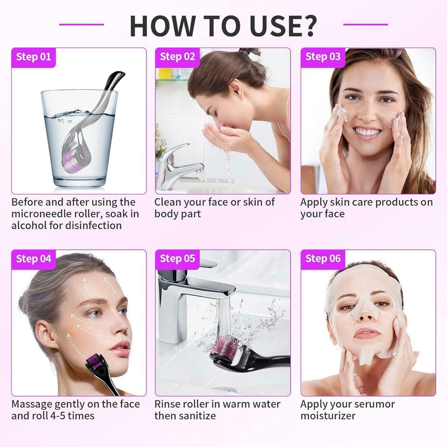 Derma Face Roller, 0.5 mm